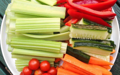 Trio of Dips and Veggie Sticks