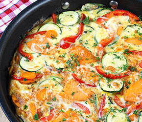 Sweet Potato and Zucchini Frittata