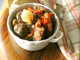 Hearty beef and carrot casserole