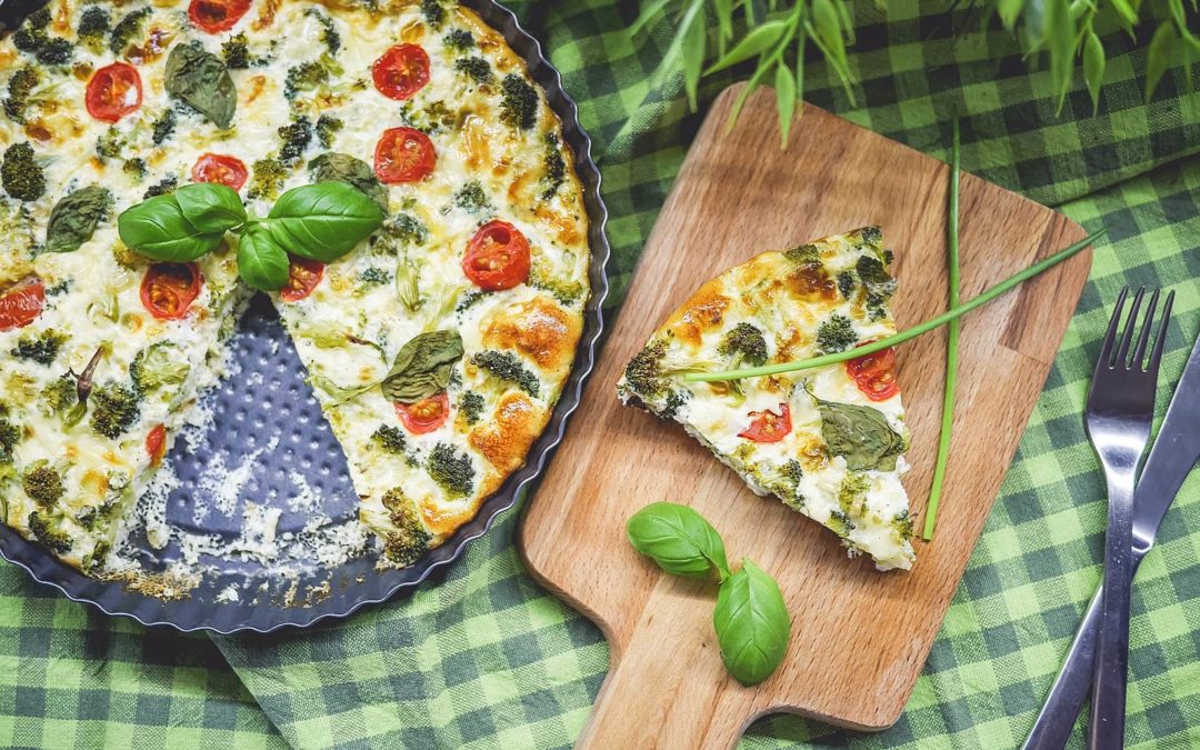 Sweet potato and zucchini frittata