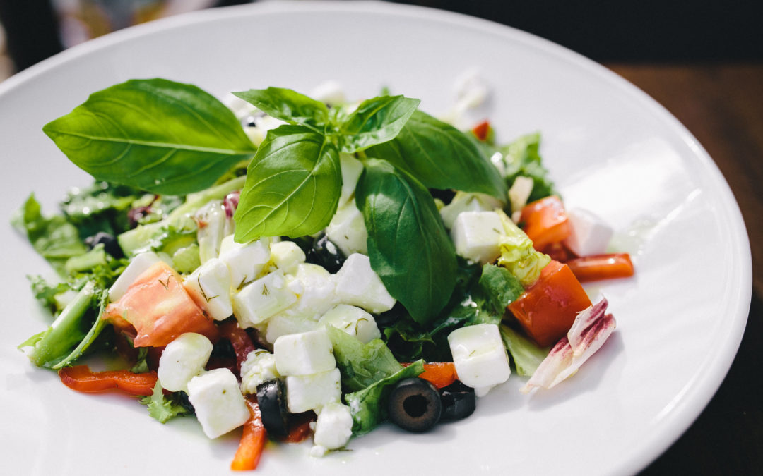 Feta and Basil Greek Salad